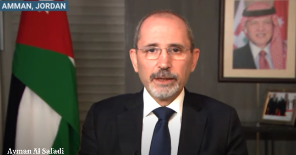 Jordan foreign minister Ayman al safadi