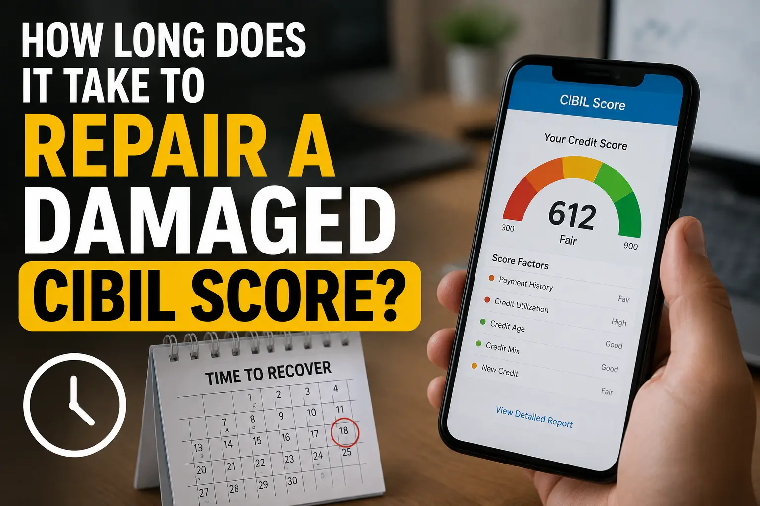 How Long Does It Take to Repair a Damaged CIBIL Score